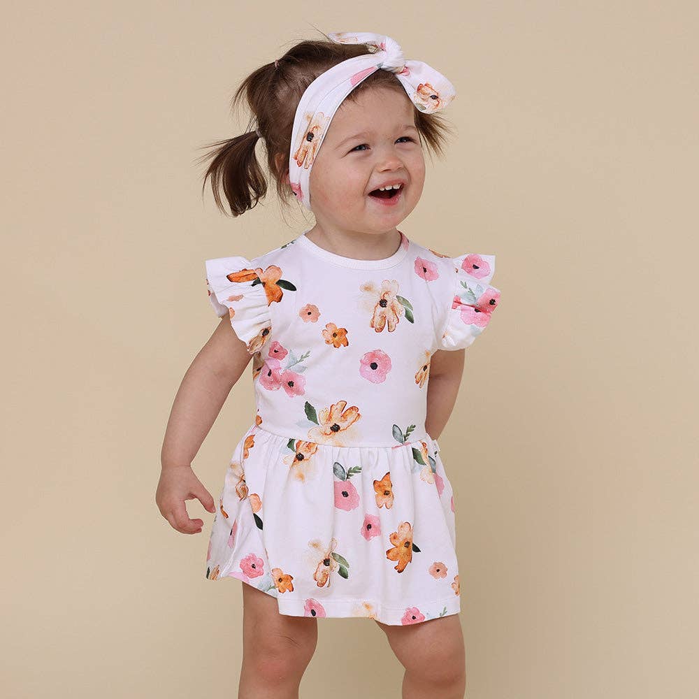 Snuggle Hunny - Wholesale Dress - Baby - Poppy Short Sleeve Organic Dress6