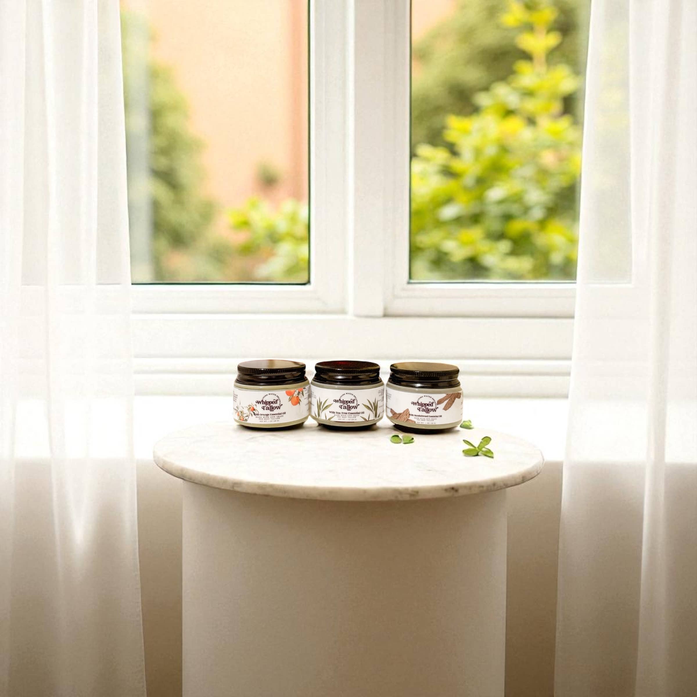 Living Water Organics – Großhandel Körperbutter/-balsam – 100 % Grasgefüttertes aufgeschlagenes Talg für Gesicht, Haare und Haut, natürlicher Talg1