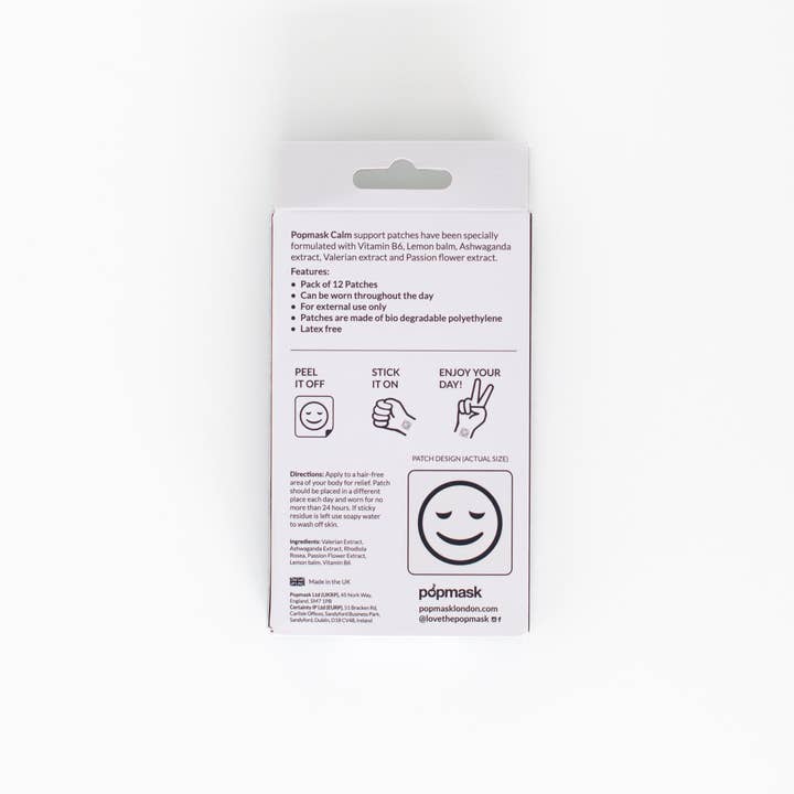 Popmask London - Vendita all'ingrosso Vitamine/integratori orali - Cerotti Vitaminici Calmanti di Supporto2