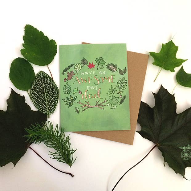 Awesome Dad Card - fathers day card, happy father's day for wholesale by Cynla