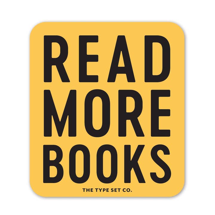 "Read More Books" Vinyl Sticker for wholesale by The Stickerie