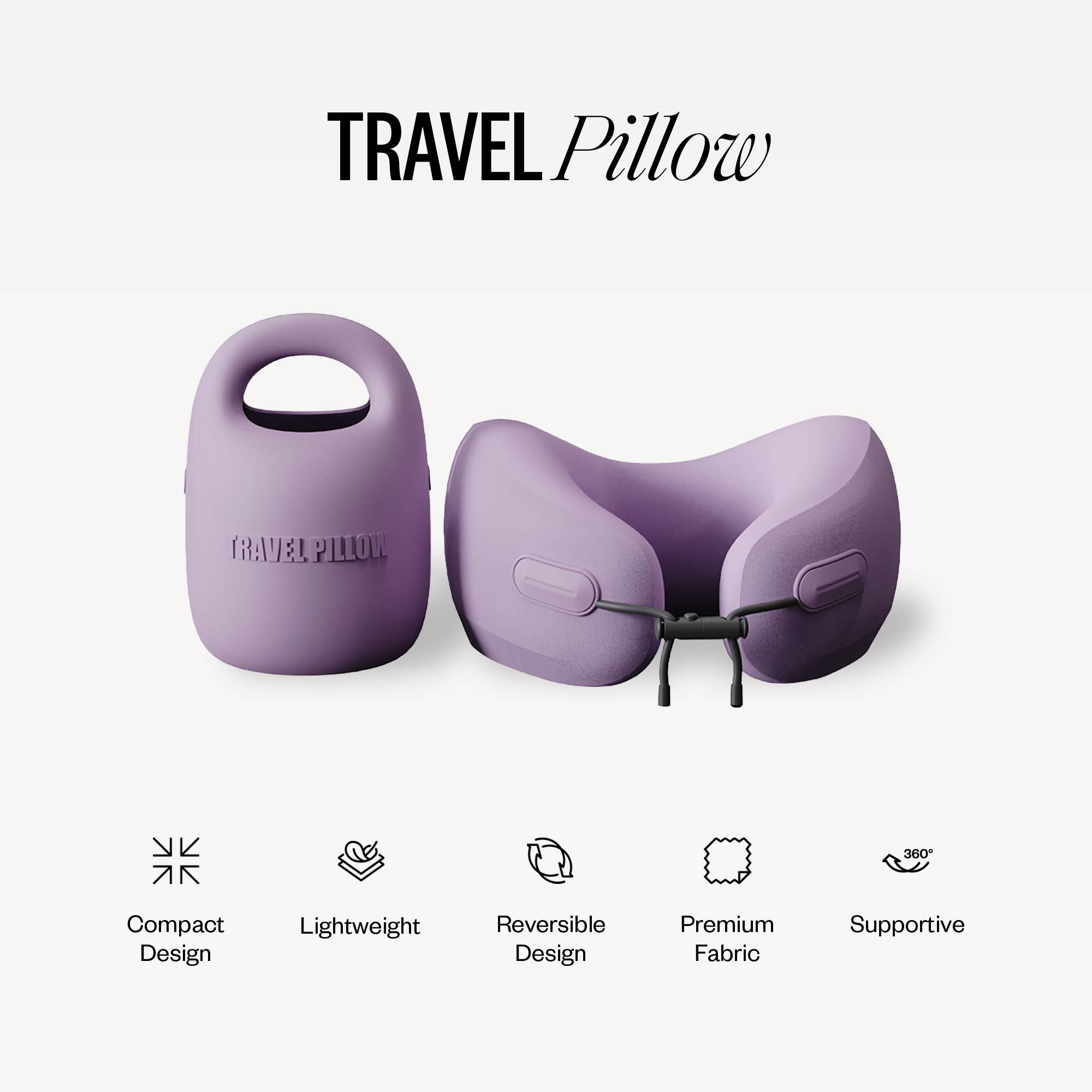 Travel Pillow - Purple for wholesale on Faire1
