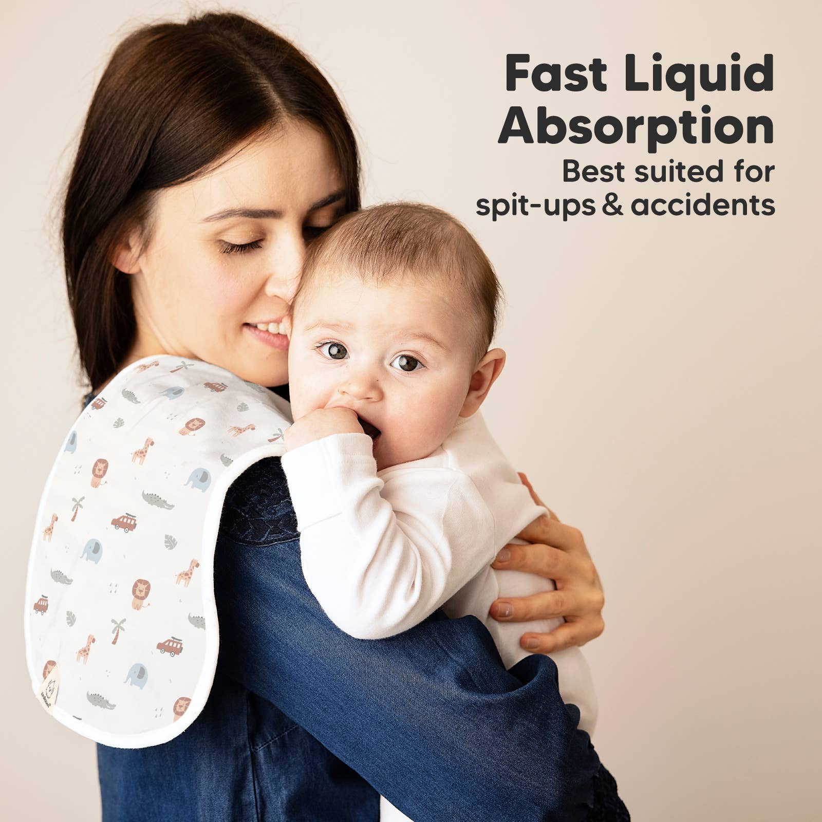 Selvaggio Panni Urban Burp KeaBabies, confezione da 5 in vendita all'ingrosso su Faire5