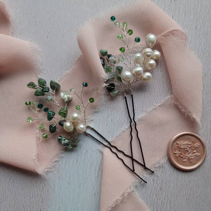 Ferne Hairpins Set of 2 for wholesale by Alexandra Bespoke