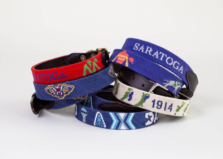 Custom Needlepoint Belt for wholesale by Good Threads