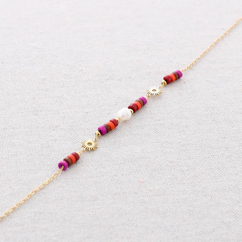 Sonata - Venta al por mayor Bisutería - Gargantilla Acero Piedras Colgantes3