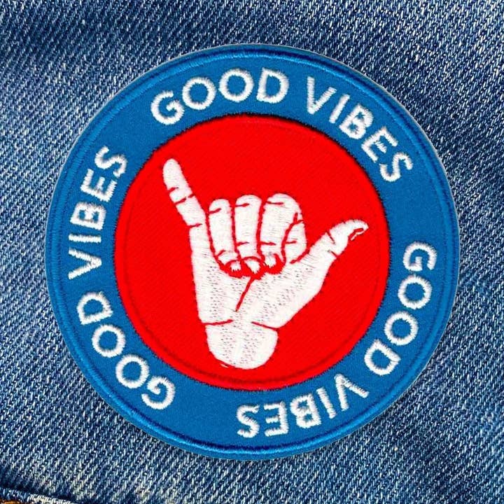 Good Vibes Patch for wholesale by Kosmic Soul
