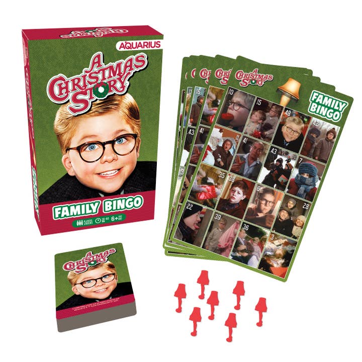 AQUARIUS, GAMAGO, ICUP, & ROCK SAWS by NMR Brands - Wholesale Board Game - A Christmas Story Family Bingo Game