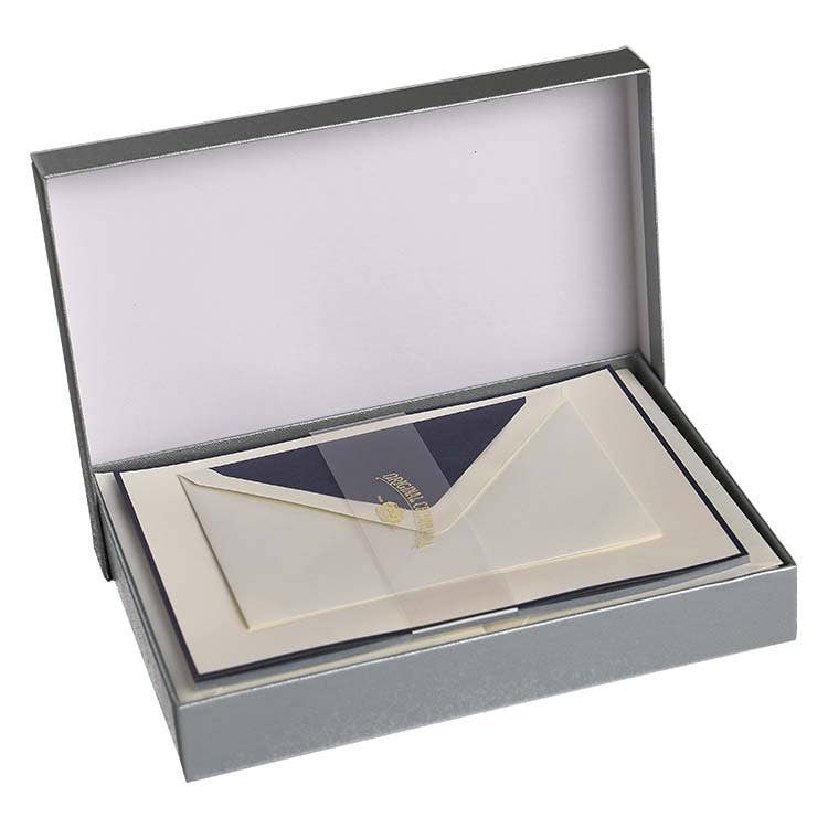 Royal Posthumus - Venta al por mayor Conjunto de papelería y tarjetas - Royal Posthumus Crown Mill | 25 hojas membretadas y sobres A5 con bordes y forro de color11