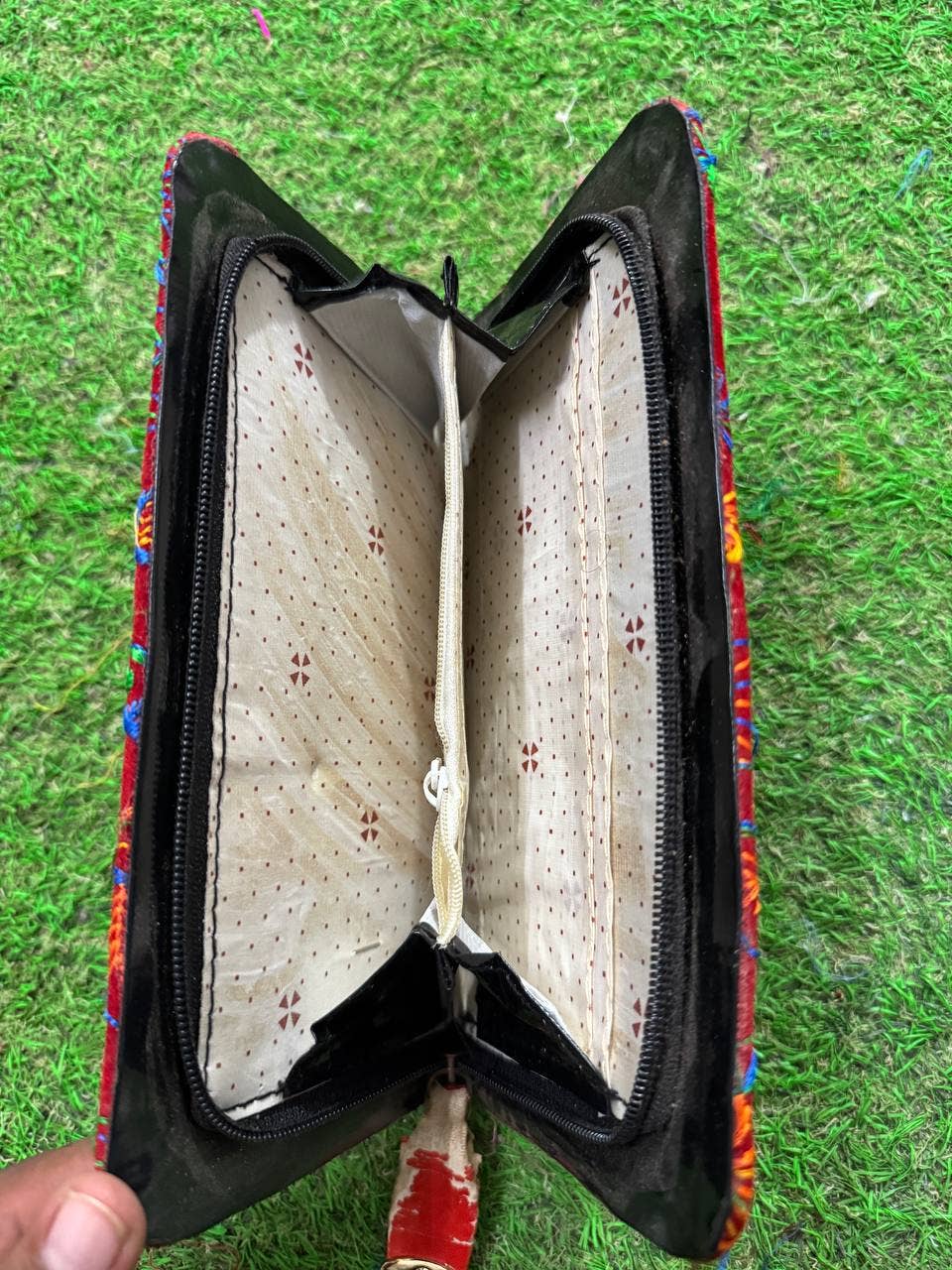 GYPSY STUDIO – Engroshandel Skuldertaske – til kvinder – Rad Farve Spejl Arbejde Lynlås Festtaske Kvinders Tasker3