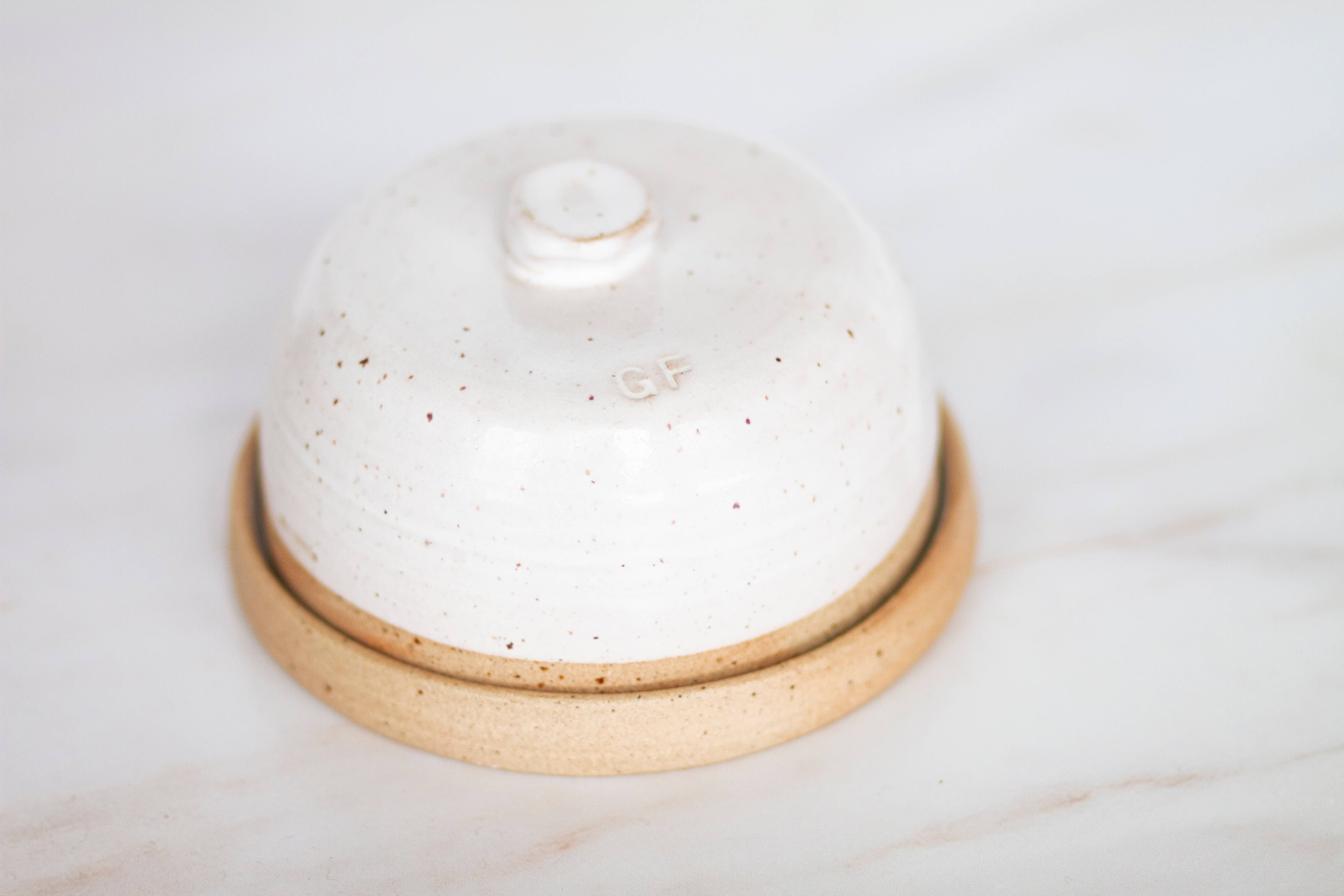 joye made clay – wholesale Butter dish – miss betty butter dish : gluten free0