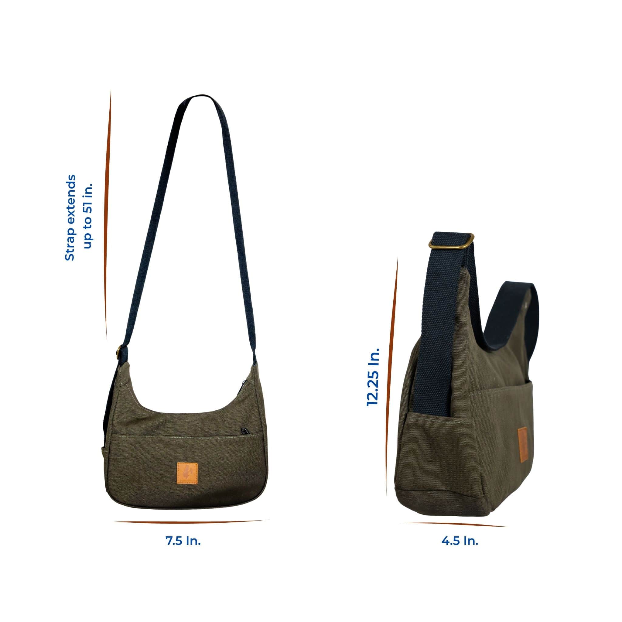 Ecodunia - Wholesale Shoulder Bag - Unisex - Crossbody Crescent Bag - Canvas Shoulder Bag for Women5