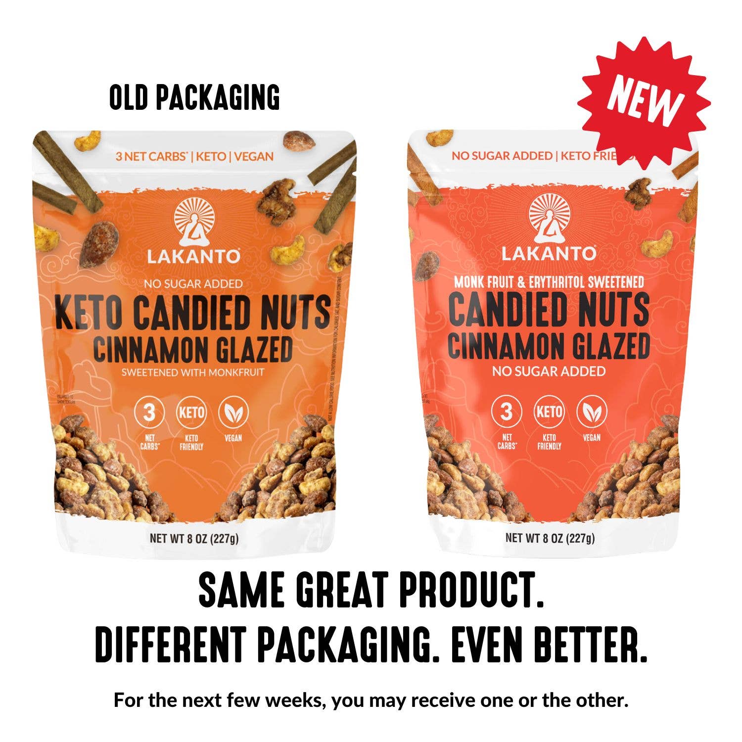 Lakanto - Wholesale Nuts - Lakanto Candied Nuts - Cinnamon Glazed - No Sugar Added6