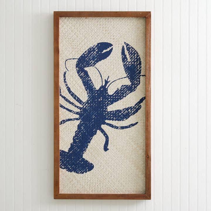 CTW Home Collection - Wholesale Sign - Blue Lobster Coastal Wall Sign