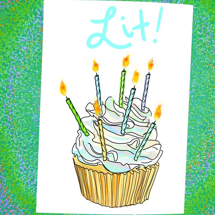 It’s your birthday? Lit! | Birthday Card for wholesale by Maker / Scholar