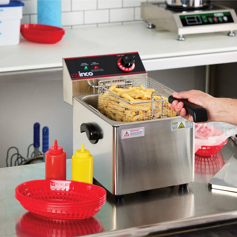 EcoQuality - Wholesale Kitchen Appliance - EFS-16/32, 16-32Lb, 120V Single & Twin Well Electric Fryer0