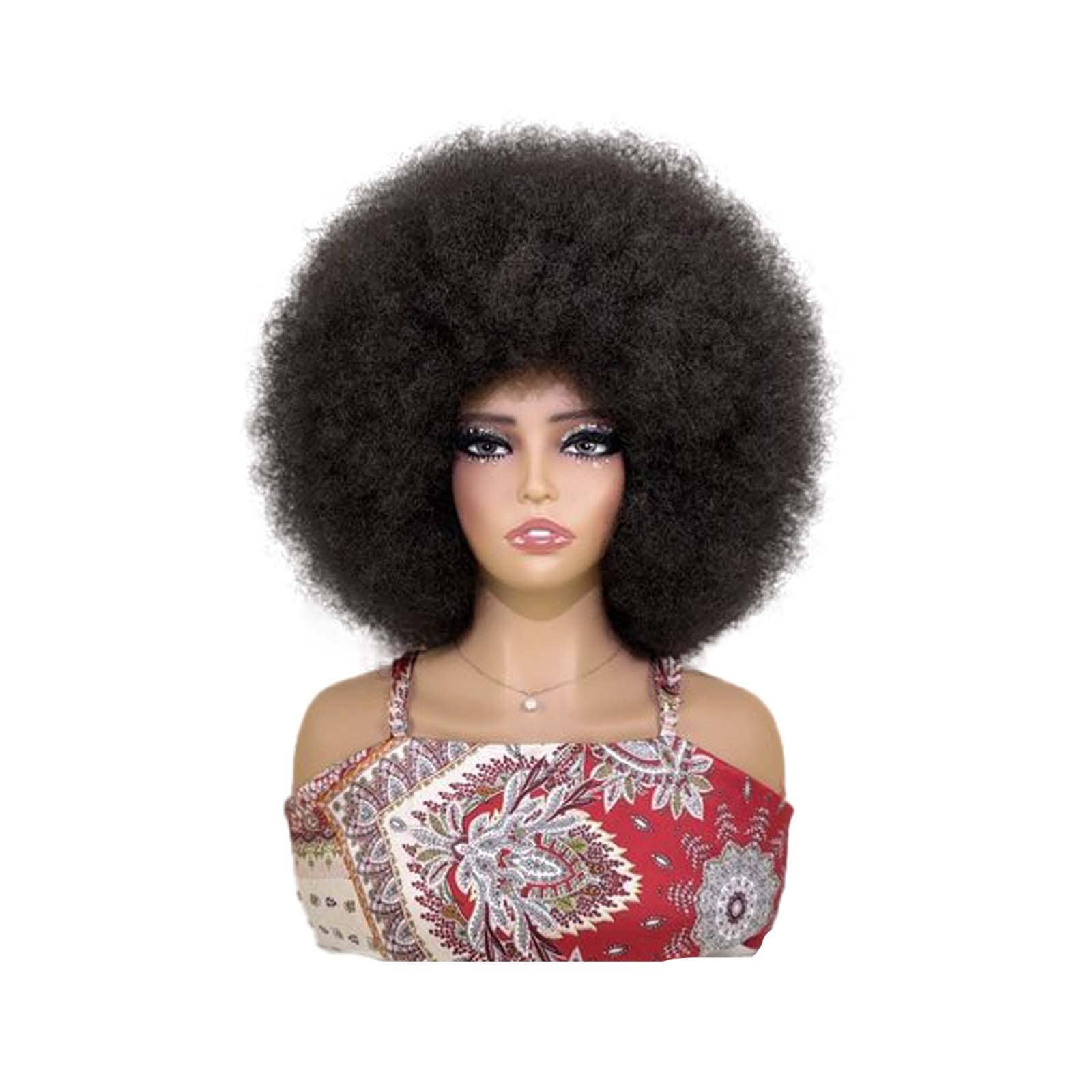 AK Brand - Wholesale Wig/Hair Piece - Large Curly Afro Synthetic Wig with Natural Volume3