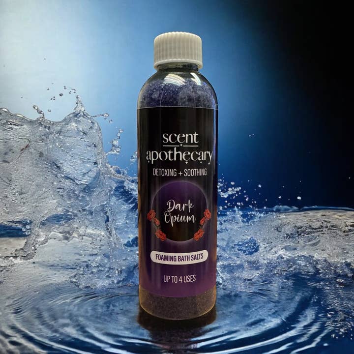 Dark Opium Foaming Bath Salts for wholesale by Scent Apothecary