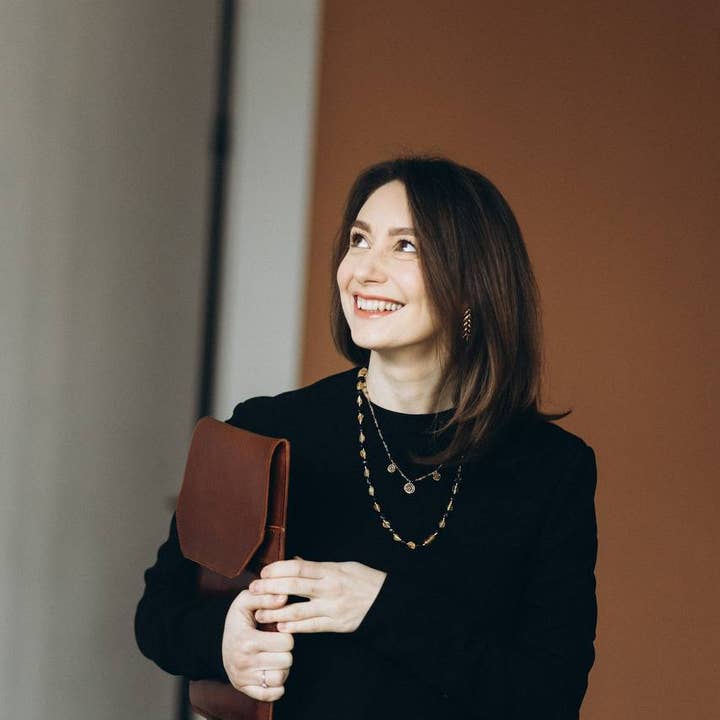 Funda para portátil personalizada de 13 pulgadas hecha de cuero y hecha a mano para venta al por mayor de ShufliaCrafts