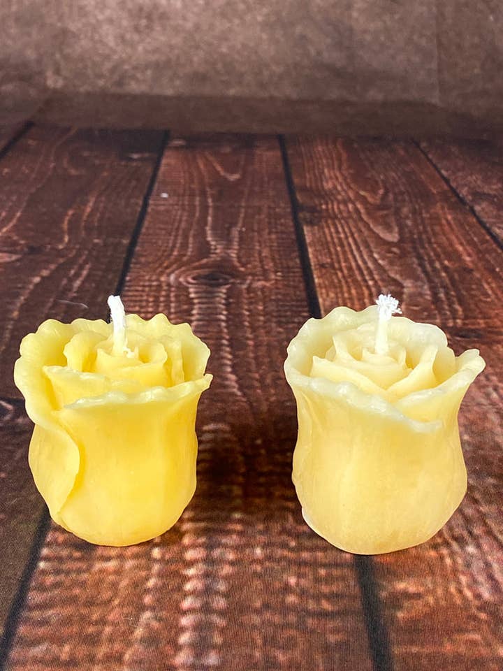 Rose Bud Votive (set of 2) for wholesale by Beelite Candles