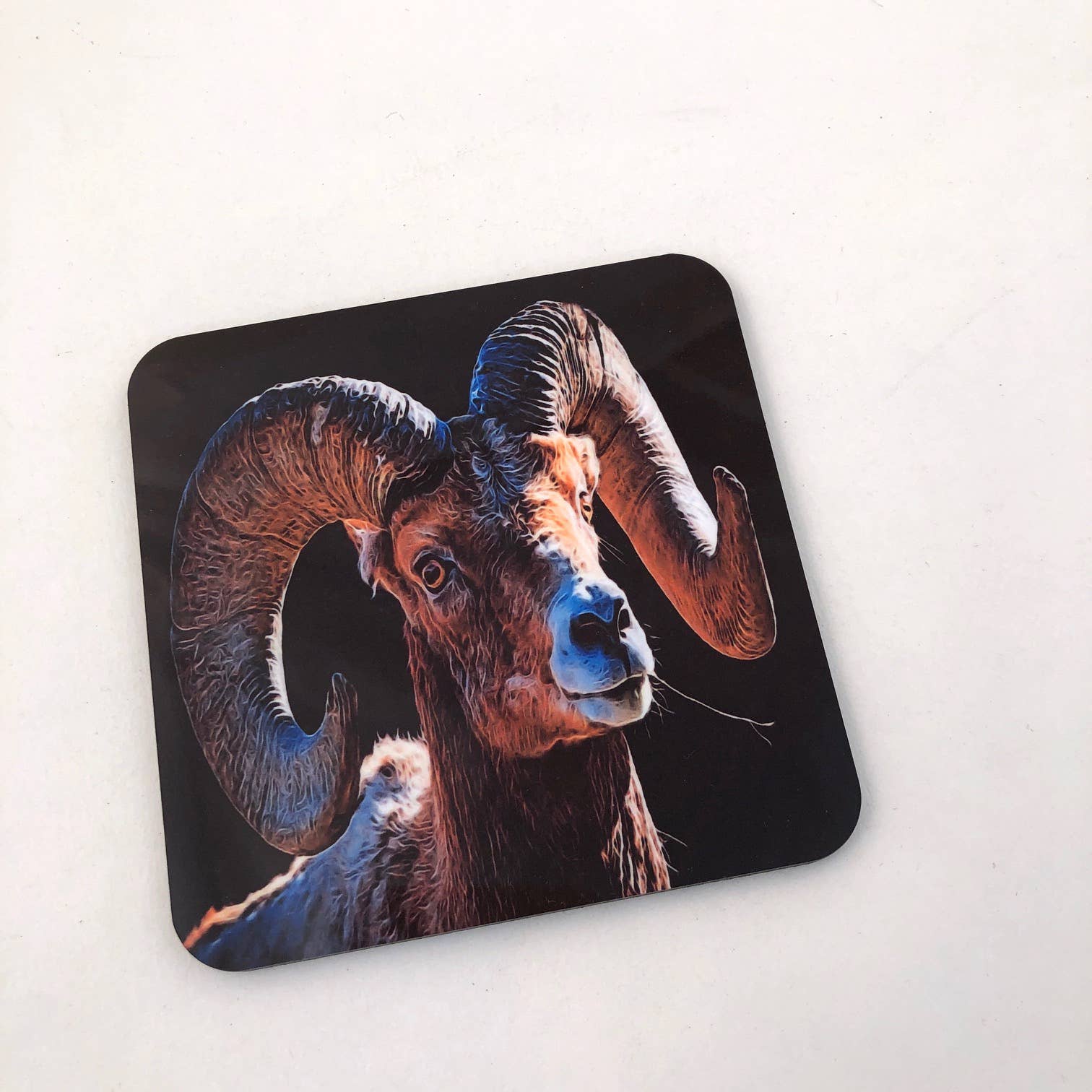 GP Originals - Wholesale Coasters - Ram Tough 4 Piece Coaster Set Hardboard W/cork Backing1