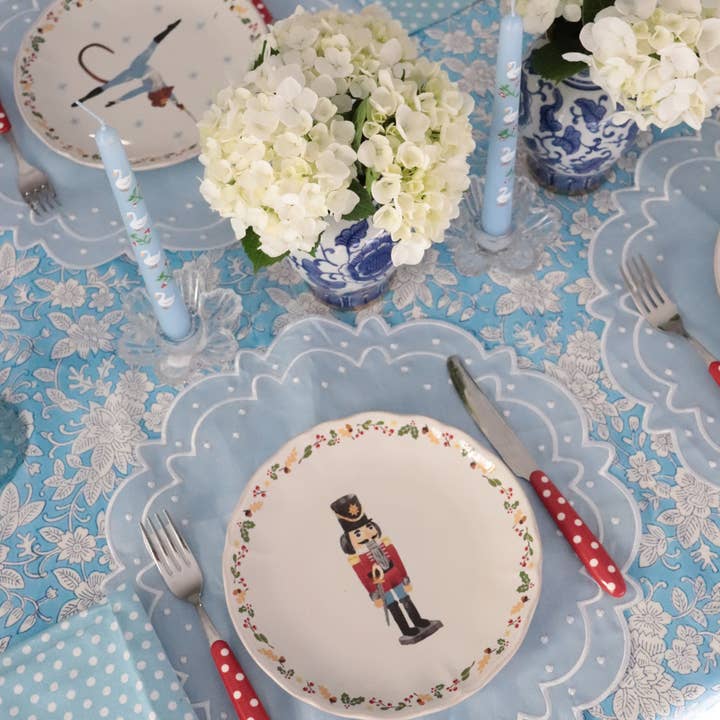 Pretty Homestyle - Wholesale Tablecloth - Anna blue round Tablecloth4