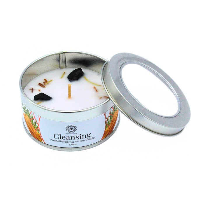 Green Tree Gemstone Scented Candle Cleansing Sandalwood 70g for wholesale by Green Tree