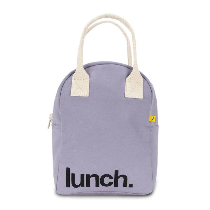 Fluf - Wholesale Lunch bag/box - Zipper Lunch Bag - ‘Lunch’ Lavender