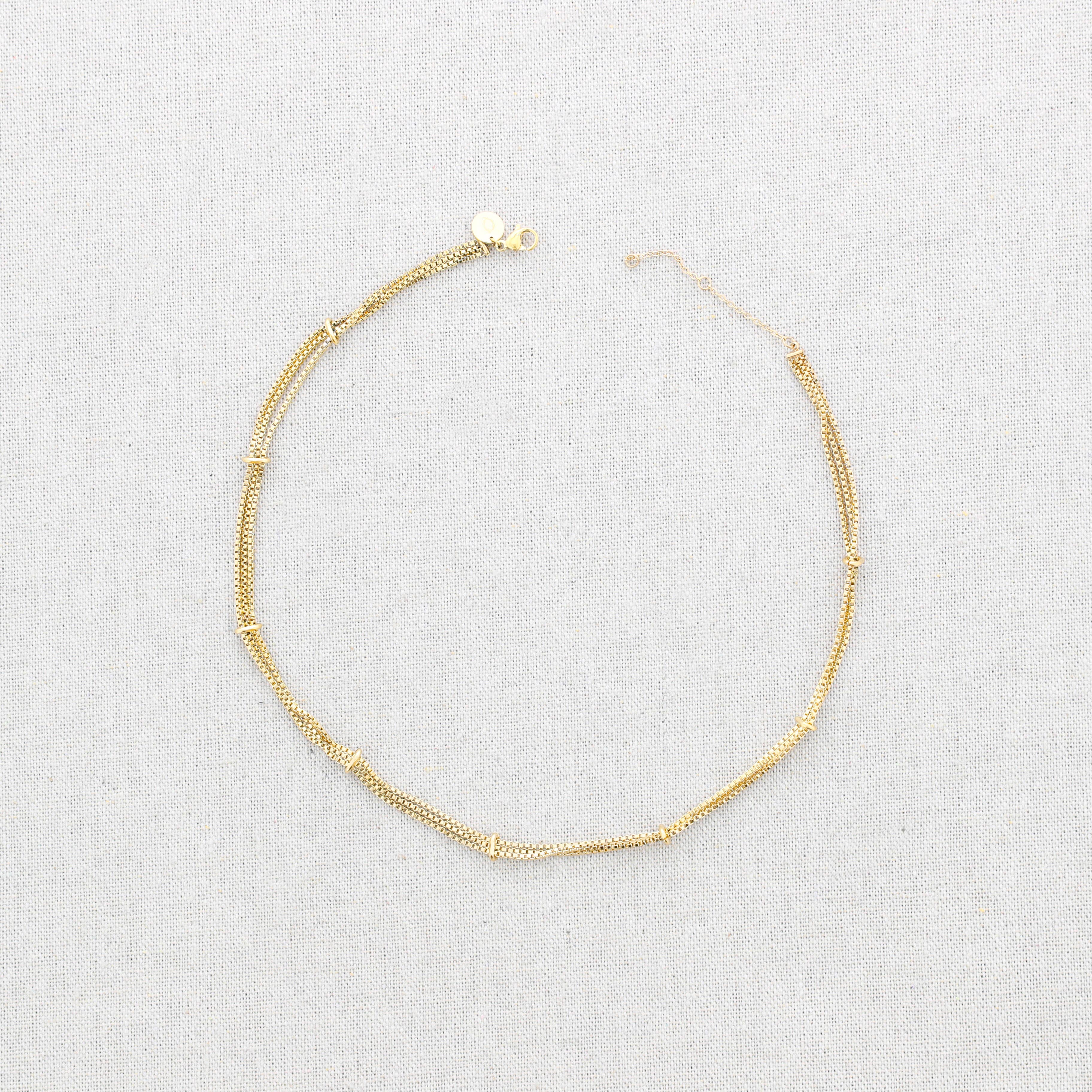 Dorado Gargantilla Acero Cadenas de venta al por mayor en Faire1