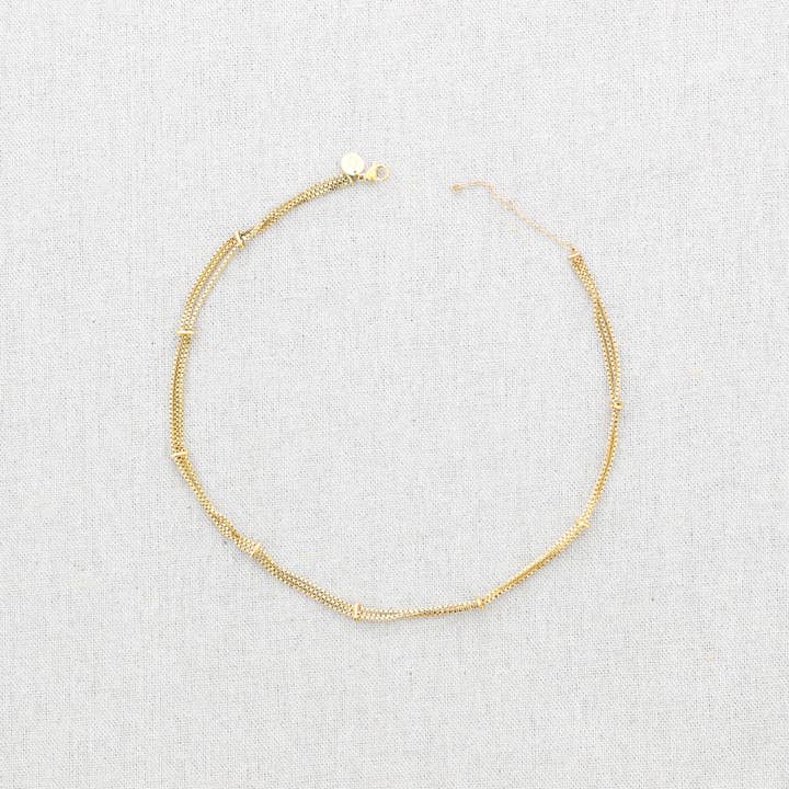 Dorado Gargantilla Acero Cadenas de venta al por mayor en Faire1