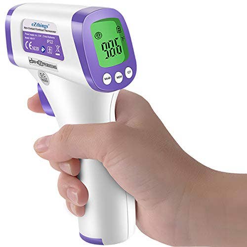 Reed - Wholesale Thermometer - eZthings Heavy Duty LCD Display Non-Contact Infrared Forehead Thermometer for Medical Offices, Hospitals (White, Heavy Duty)3