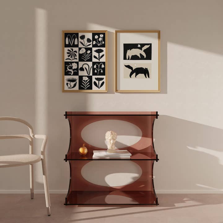 Little Black Cat Illustrated Goods - Wholesale Kunstprint - Kunstdruk met negatief/positieve katten | Monochrome wanddecoratie2