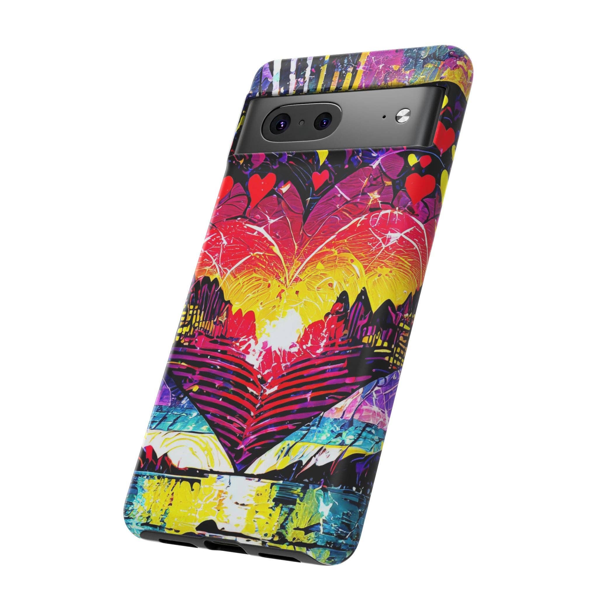 Studio 653 Clothing Co - Wholesale Phone Case - Women's - Vibrant Heart Sunset Tough Phone Case37