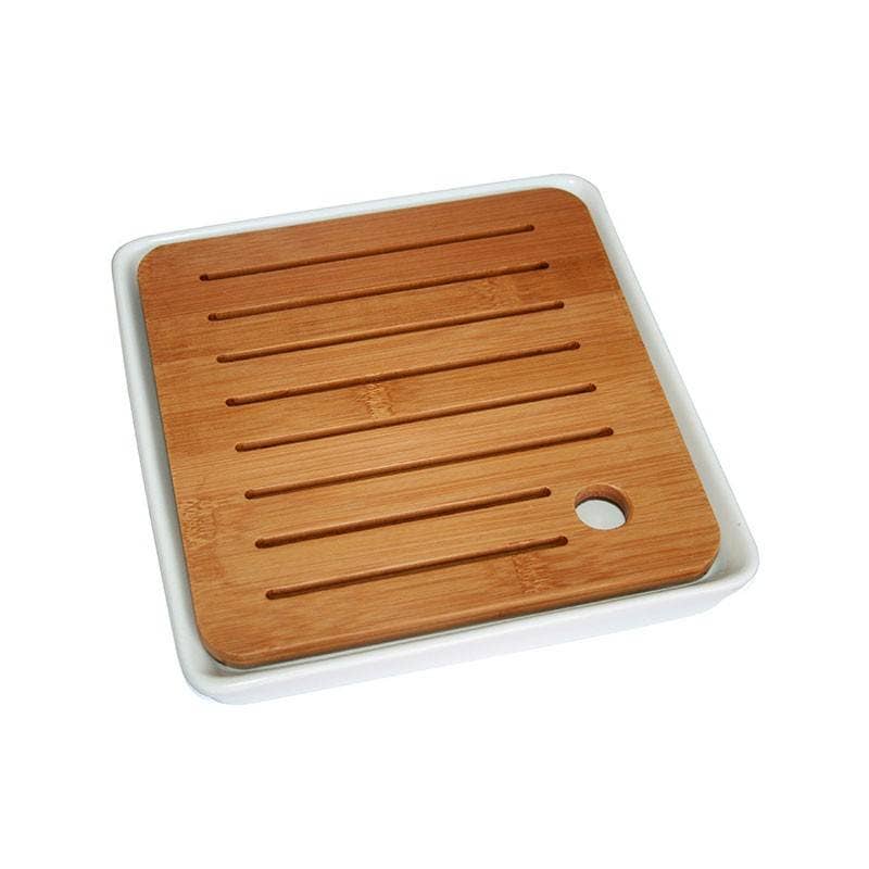Tea soul - Wholesale Serving Tray - Porcelain and bamboo tea tray1