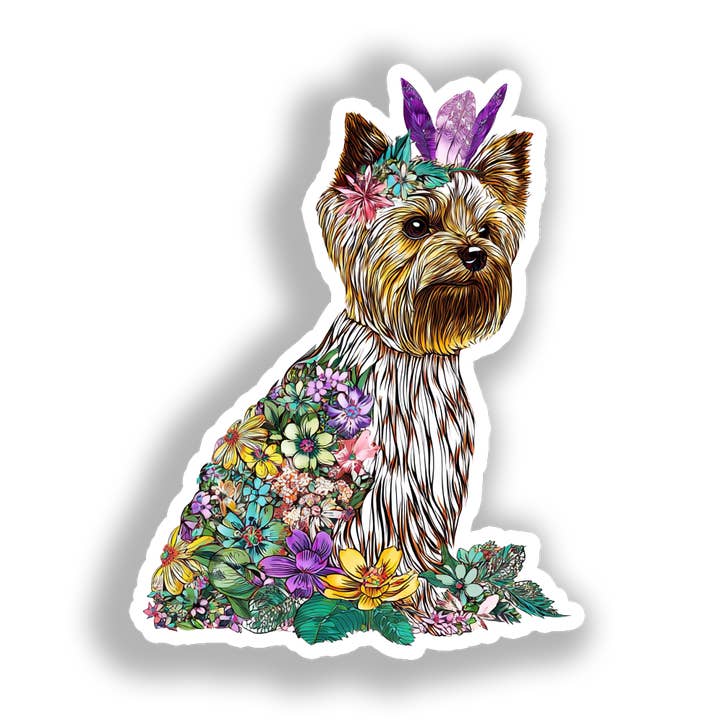 Autocolante de Cão Yorkshire Terrier # A017130 por atacado de Yoonek Graphics