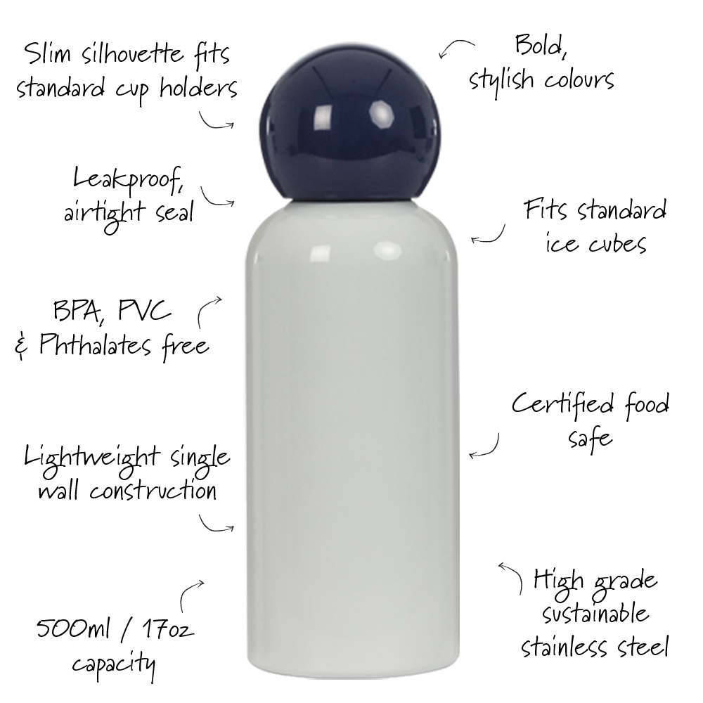 Lund Design House – wholesale Water bottle – Stainless Steel Lite Water Bottles 500ml 17oz9