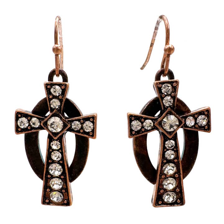 Christian Cross Earrings for wholesale by Lunar Deer