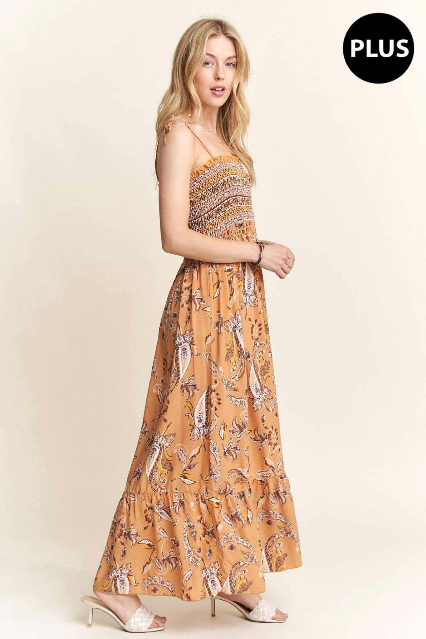 ADORA LA - Wholesale Dress - Women's - D7501MMX - TIE SHOULDER MAXI DRESS18