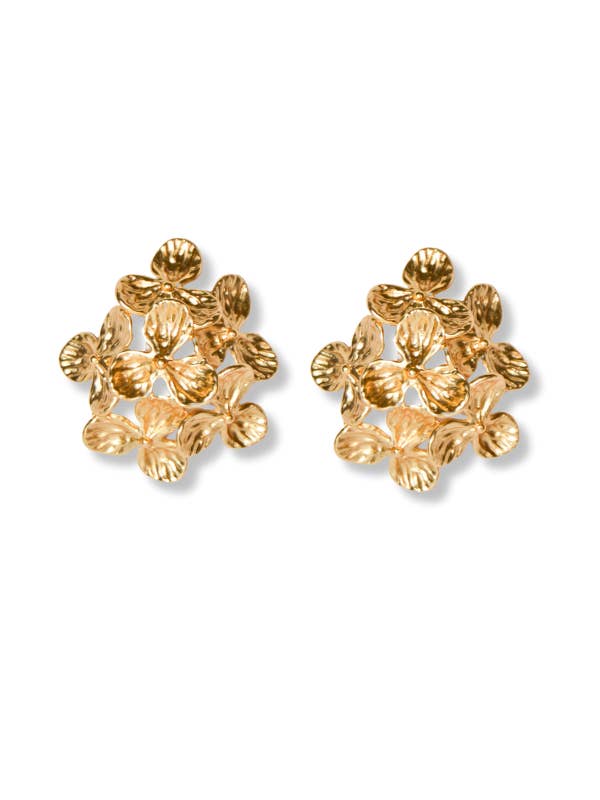 WS Eva Floral Stud Earrings for wholesale by Millie B Designs