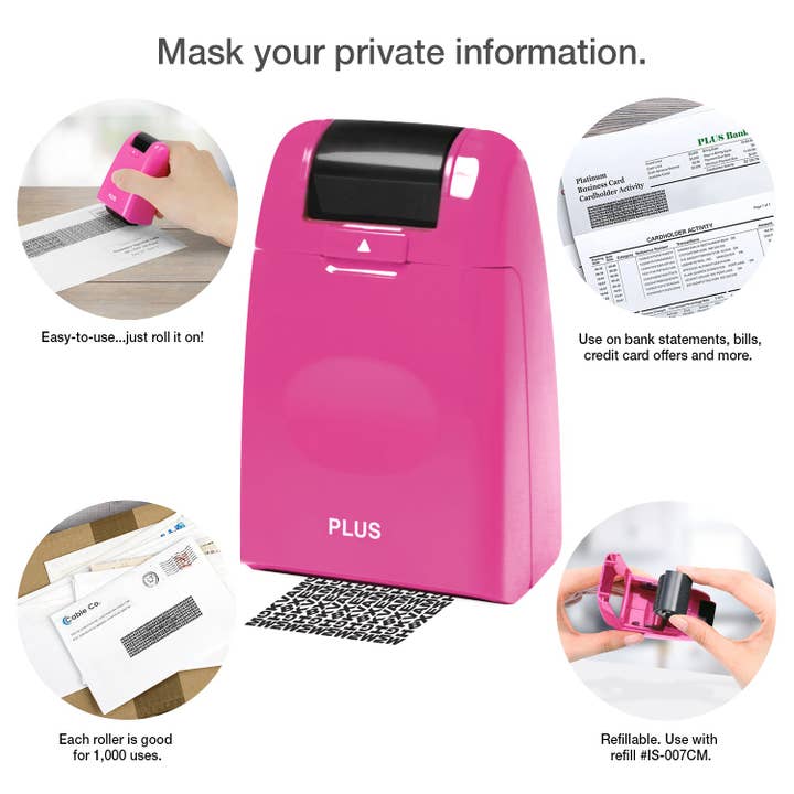 PLUS CORPORATION OF AMERICA - Wholesale Rubber/Decorative Stamp - GYID - Guard Your ID Wide Roller9