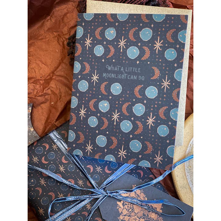 re:mused studio - Vente Carte de vœux classique - Carte de vœux A2 Un peu de clair de lune3