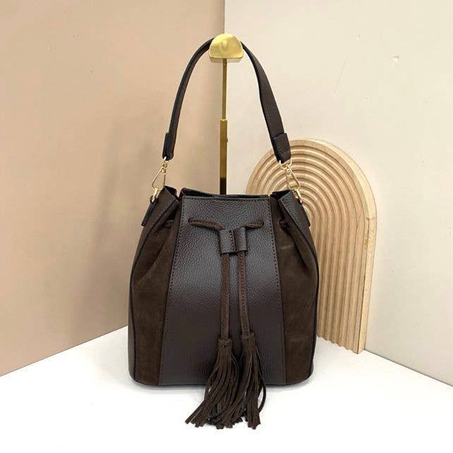 SWEET MAGIC SHOES & BAGS – Engroshandel Skuldertaske – til kvinder – LÆDER- OG RUSKINDSBOKS0