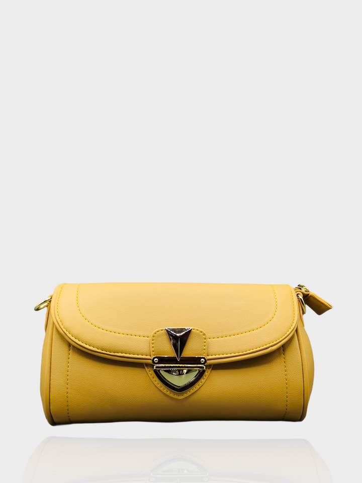 Bonnie axelväska i fuskläder med magnetstängning – minimalistisk design för wholesale av lucas giordani