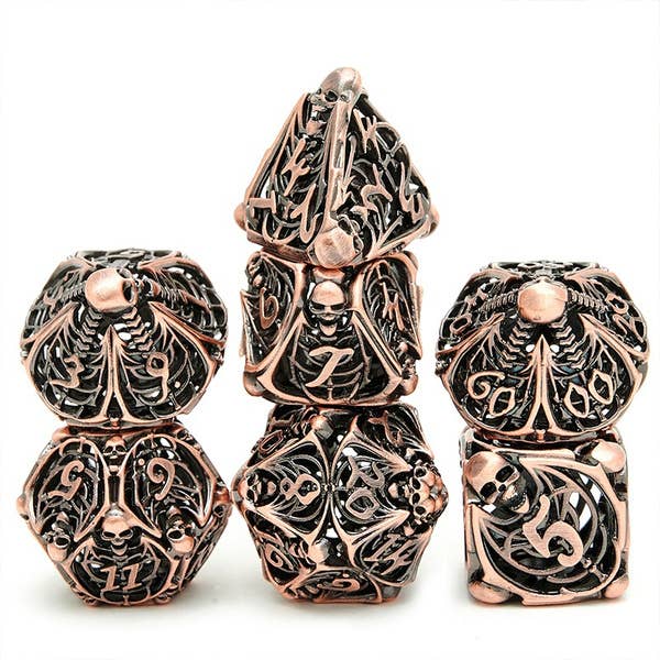 Cultivation Games - Wholesale Dice - Hollow Metal Dice set (16mm, random style) 1