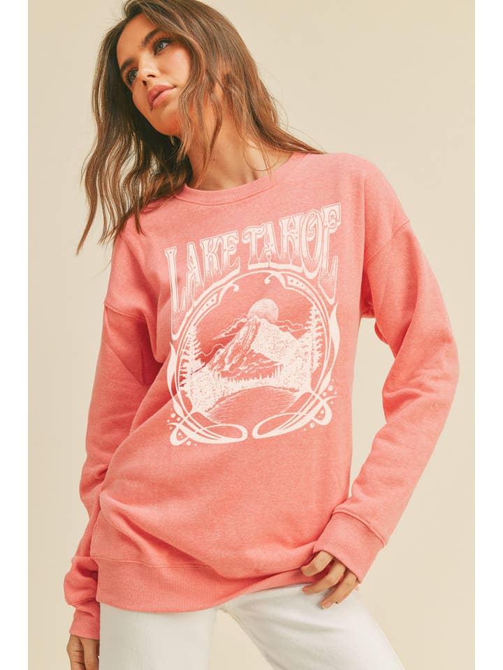 Honestee - Wholesale Graphic Sweatshirt - Women's - Lake Tahoe Graphic Sweatshirt3