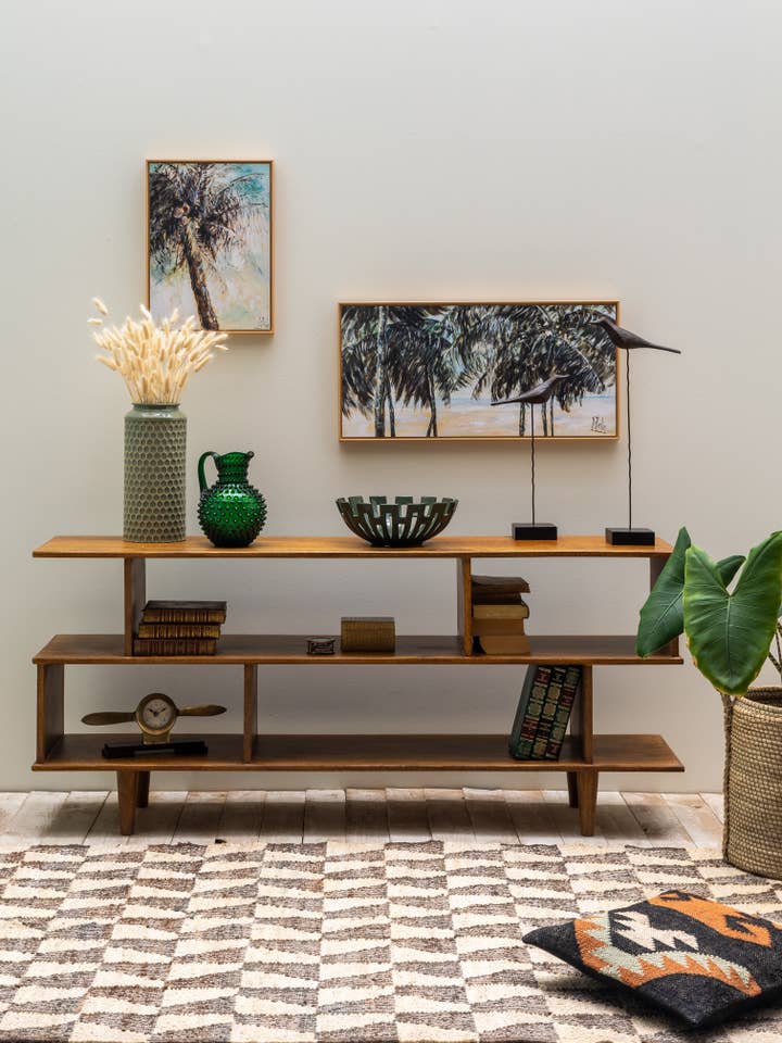 Bibliothèque basse Zig Zag pour la vente par Chehoma USA