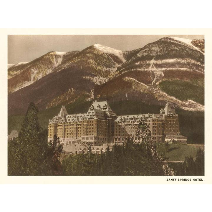 Stampa d'Arte CN-284 Hotel Banff Springs per la vendita all'ingrosso da parte di Found Image Press