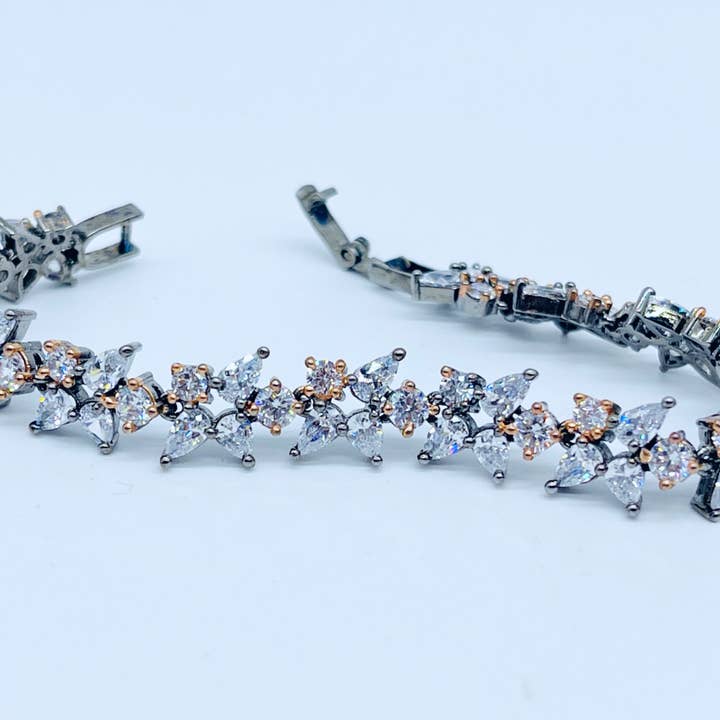 American Diamond Bracelet for wholesale by Sarah Shahid Designer Jewelry