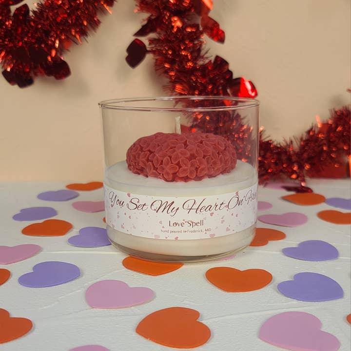 Coração em Chamas - Vela do Dia dos Namorados por atacado de LiveYoung Candle Company