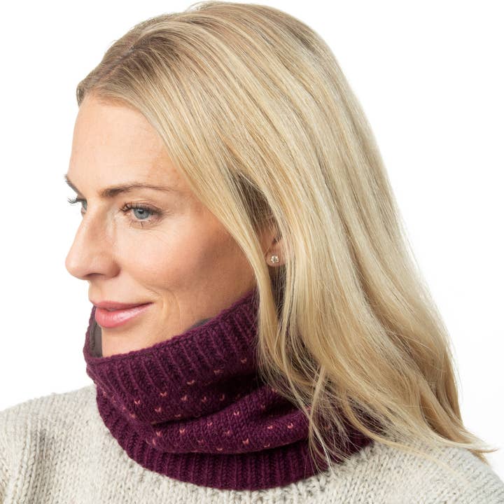 Black Yak Ltd - Wholesale Neck Gaiter/Snood - Men's - Tick Snood - Hand Knitted Wool - Fair Trade4